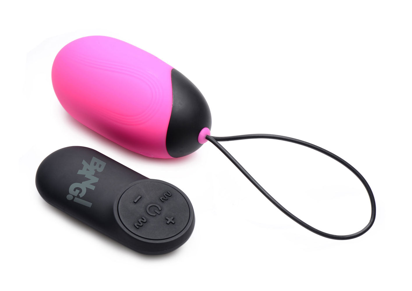 XR Brands Bang XL Silicone Vibrating Egg - Pink — pink intimate product at Stuffgoodies