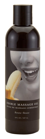 Earthly Body Edible Massage Oil - Banana - 8 Fl. Oz. — intimate product at Stuffgoodies