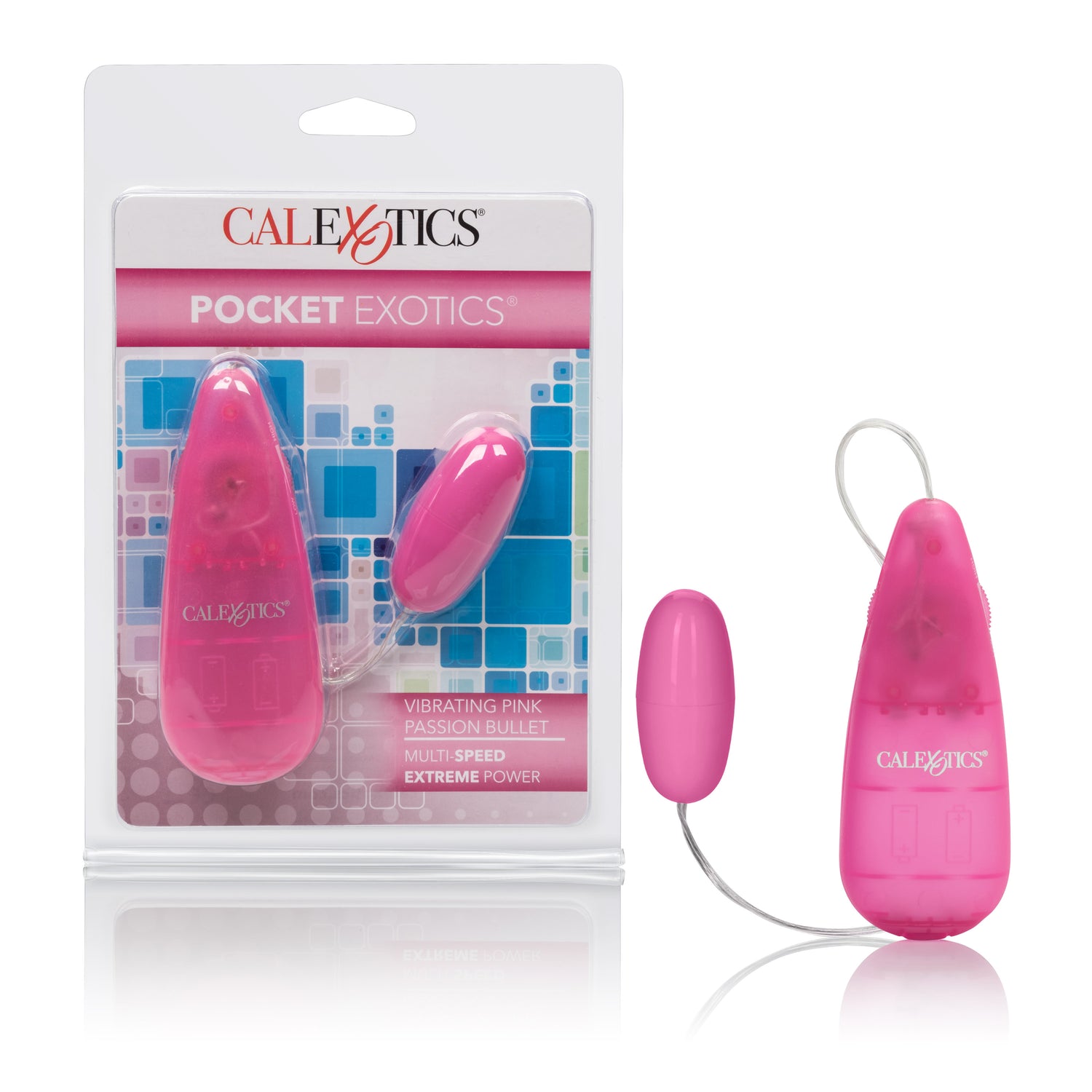CalExotics Pocket Exotics Bullet - Pink Passion — pink bullet vibrator at Stuffgoodies