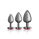 "Red Heart Gem Anal Trainer Kit - Gunmetal VB-CC9152"