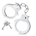 Blush Temptasia Beginner Cuffs Silver — silver bondage toy at Stuffgoodies