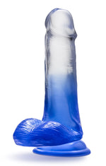 "B Yours - Stella Blue - 6 Inch Dildo - Blue BL-38502"