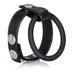 CalExotics Large Leather Ball Spreader — cock ring at Stuffgoodies