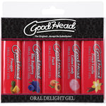 Doc Johnson Goodhead - Oral Delight Gel - 5 Pack - 1 Oz. — lubricant at Stuffgoodies