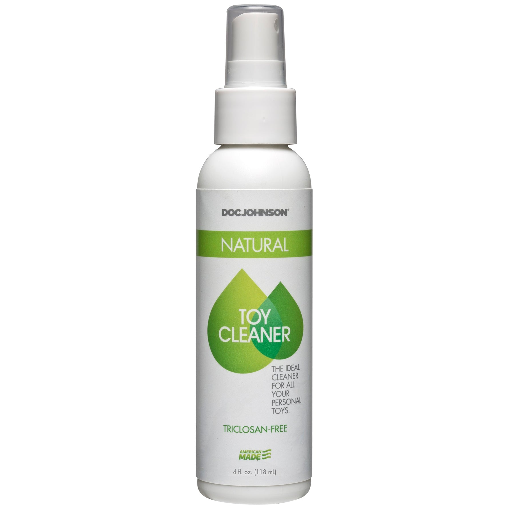 Doc Johnson Natural Toy Cleaner Spray - Triclosan Free - 4 Fl. Oz./ 118 ml — intimate product at Stuffgoodies