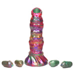 XR Brands — Larva Silicone Ovipositor Dildo With Eggs - Multicolor (CC-AH195-MUL)