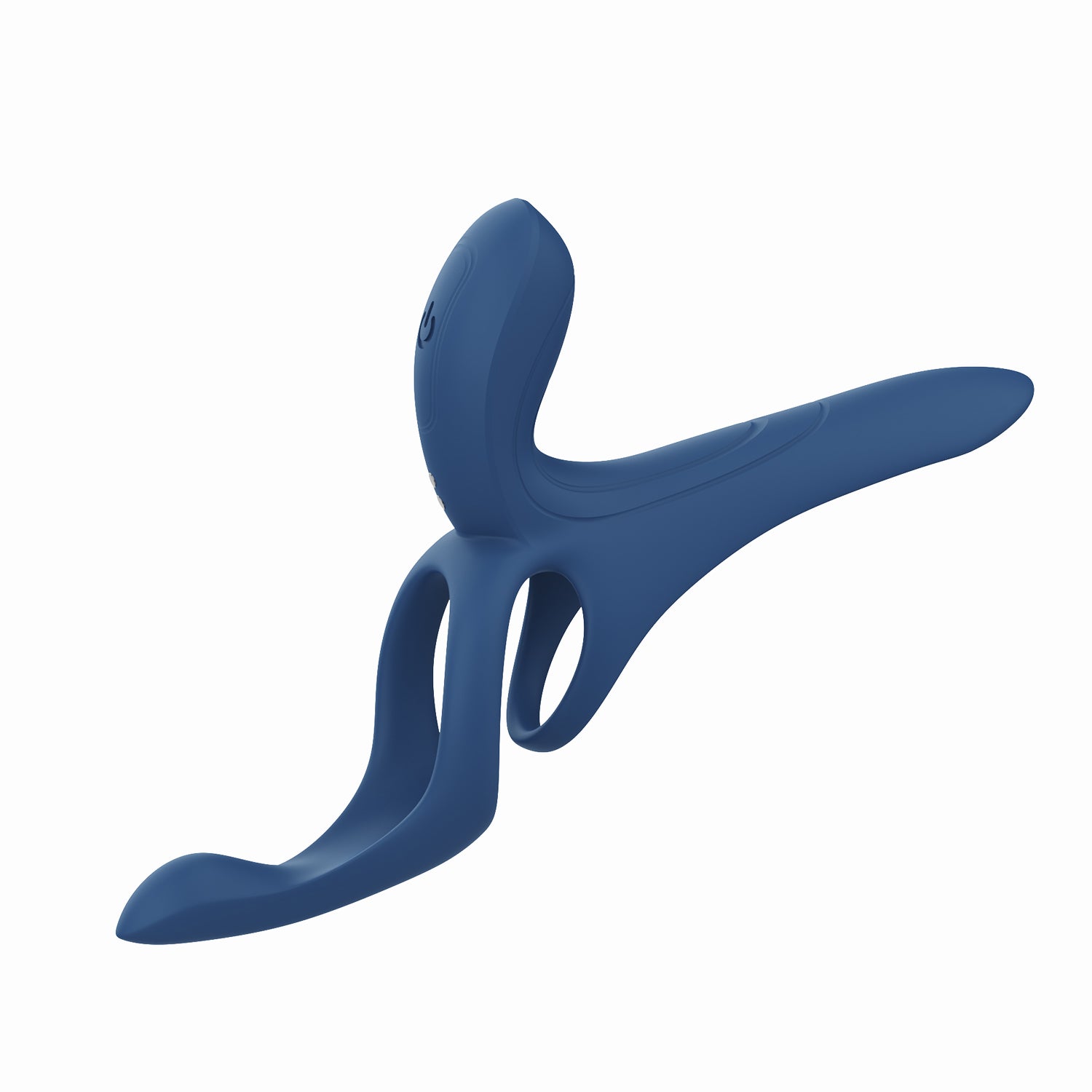 Honey Play Box — Pleasure Pivot - App Controlled - Couples Vibrator - Navy Blue (H-VS-22-959BLU)