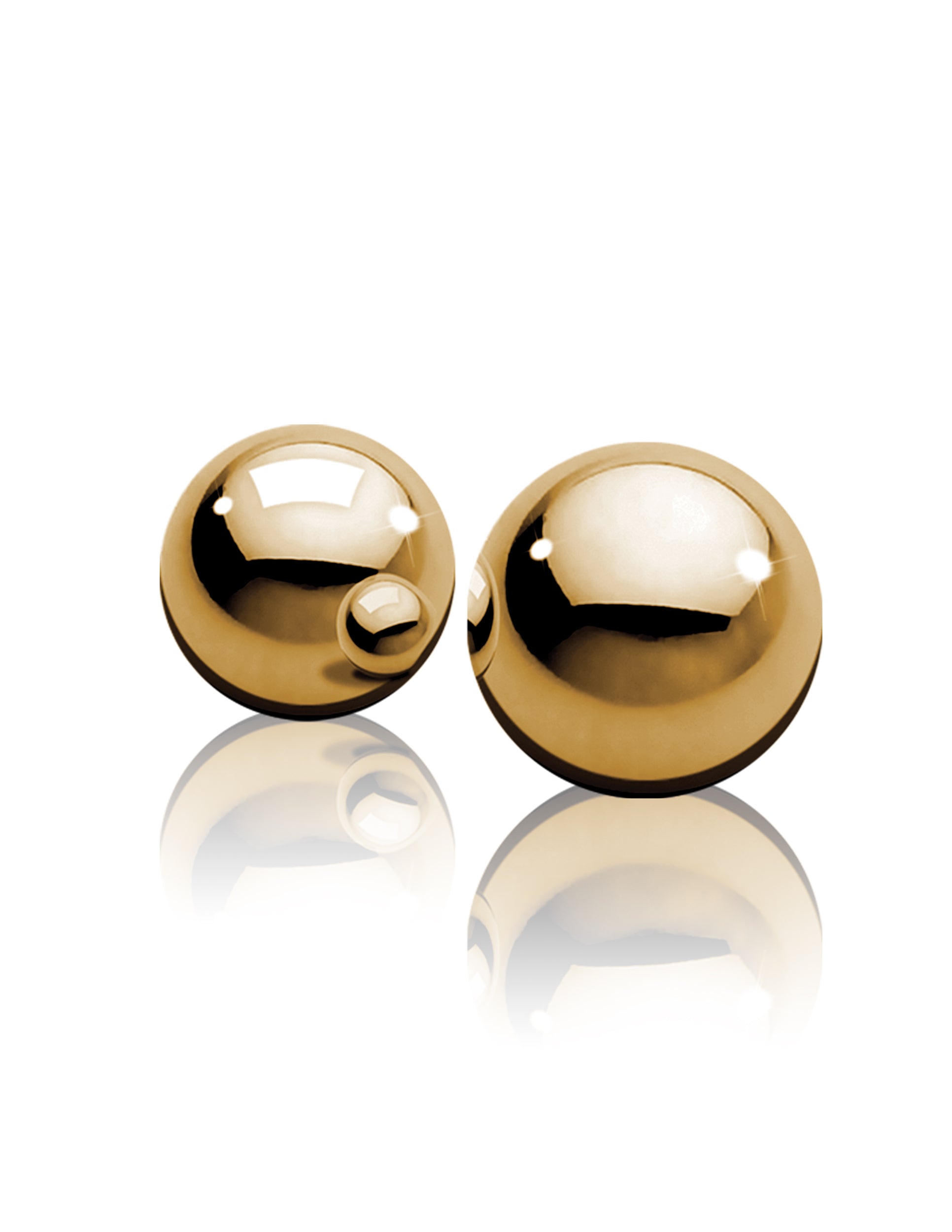 Pipedream Fetish Fantasy Gold Ben-Wa Balls - Gold — gold kegel exerciser at Stuffgoodies