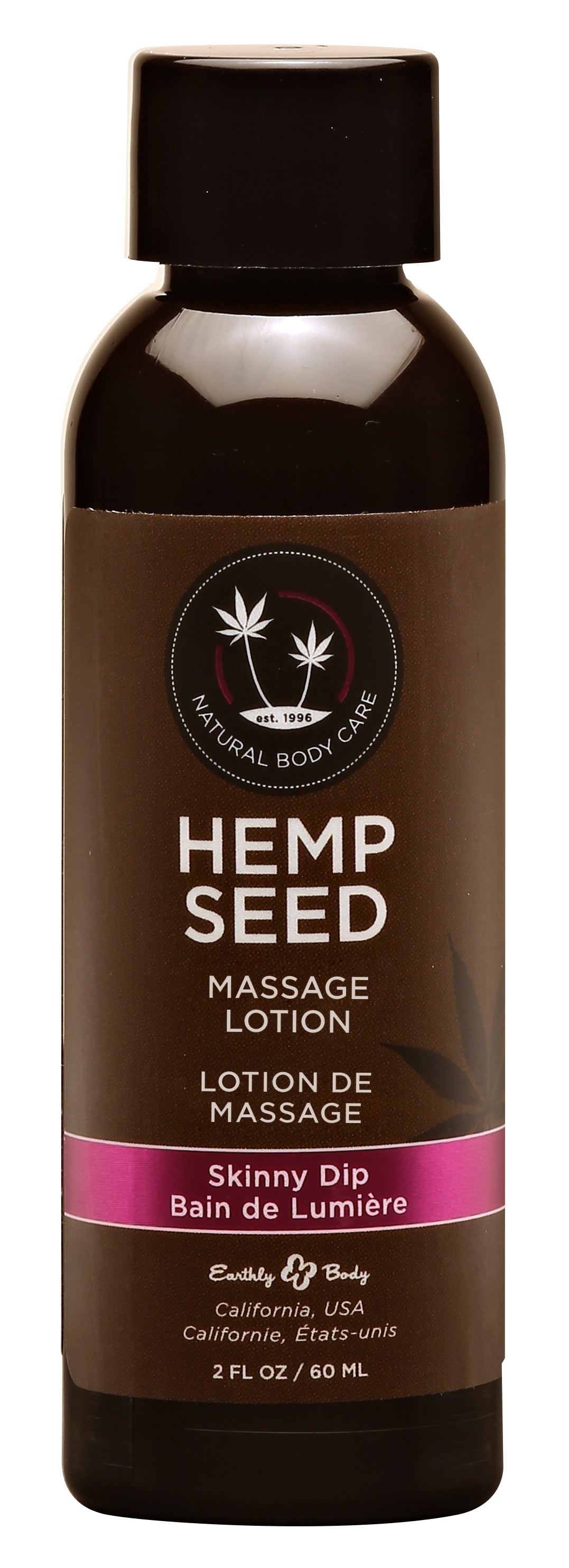 Earthly Body Hemp Seed Massage Lotion - Skinny Dip - 2 Fl. Oz. / 60 ml — intimate product at Stuffgoodies