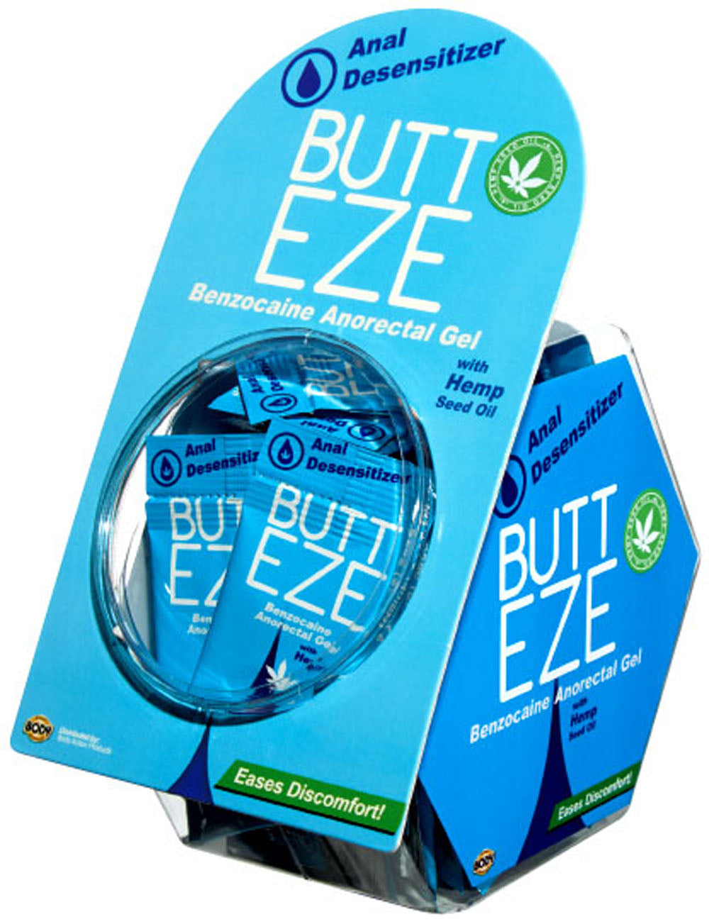 "Butt Eze With Hemp - Fish Bowl Display - 50 Pc BA-BESPDJ"