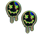 Neva Nude Super Uv Trippy Face Neon Nipple Cover Pasties — intimate product at Stuffgoodies
