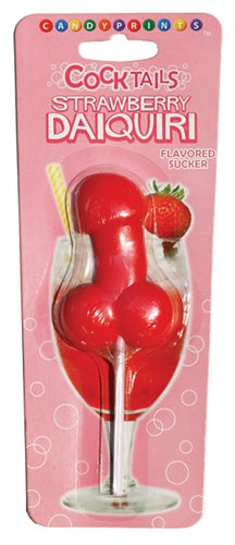 Little Genie Strawberry Daquiri Cocktail Sucker — red intimate product at Stuffgoodies