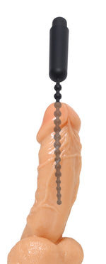 "Dark Rod Vibrating Beaded Silicone Sound MS-AE728"