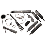 "Hook Up 10 Piece Plush Bondage Set - Black MS-AG989-BLK"