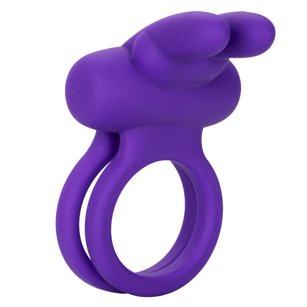 CalExotics Silicone Rechargeable Dual Rockin' Rabbit Enhancer — cock ring at Stuffgoodies