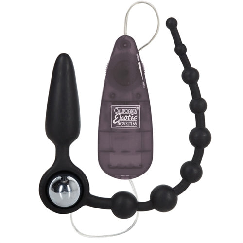 CalExotics Booty Call Booty Double Dare - Black — black anal toy at Stuffgoodies