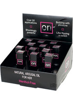 "On Natural Arousal Oil Original 12 Pieces Display - 0.17 Fl. Oz. Bottles SEN-VL179D"