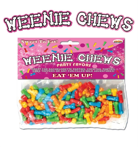 Hott Products Weenie Chews Multi Flavor Assorted Penis Shaped Candy - 125 Piece Bag — multi intimate product at Stuffgoodies