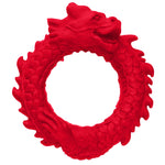 XR Brands — Rise of the Dragon Silicone Cock Ring - Red (CC-AH296)