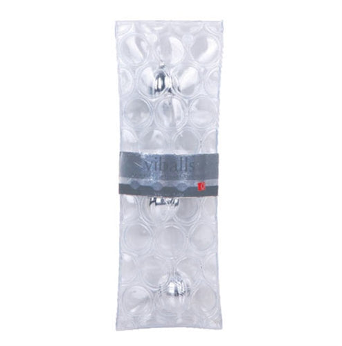 Topco Viballs Duotone Balls - Silver Triple — silver kegel exerciser at Stuffgoodies