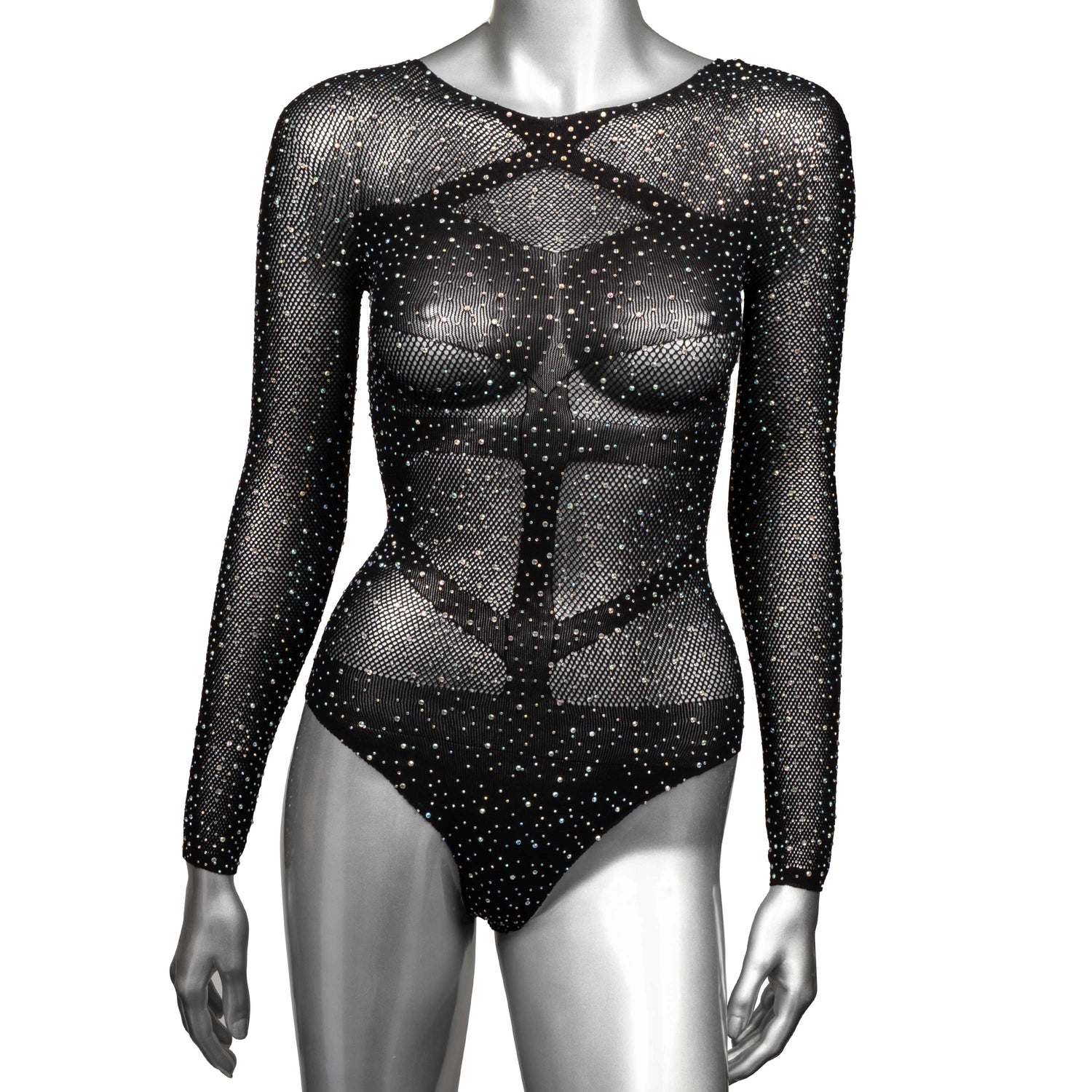 "Radiance Long Sleeve Body Suit - One Size - Black SE3002153"