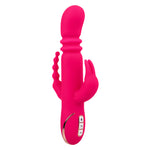 "Jack Rabbit Signature Heated Silicone Triple Fantasy Rabbit - Pink SE0609903"