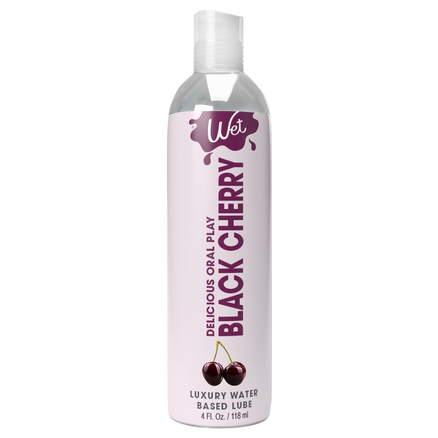 "Wet Delicious Oral Play - Black Cherry - Waterbase Flavored Lubricant 4 Oz WT21528"