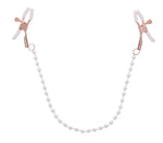 "Peaches N Creame Pearl Nipple Clamps - Pink SS09964"