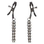 "Euphoria Collection Chain Nipple Clamps - Black SE3100072"
