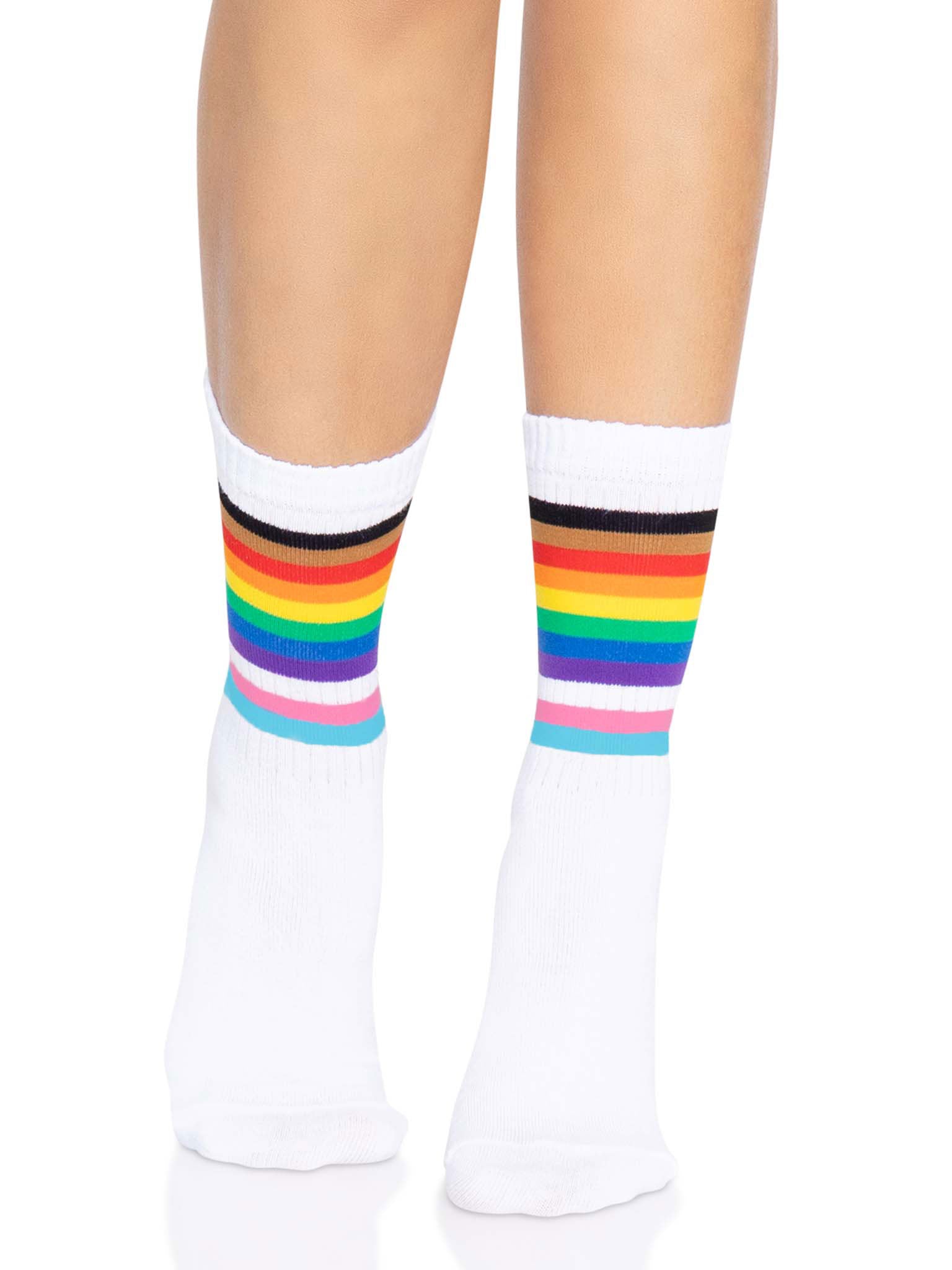 "Pride Crew Socks - One Size - Rainbow LA-3014RNBOS"