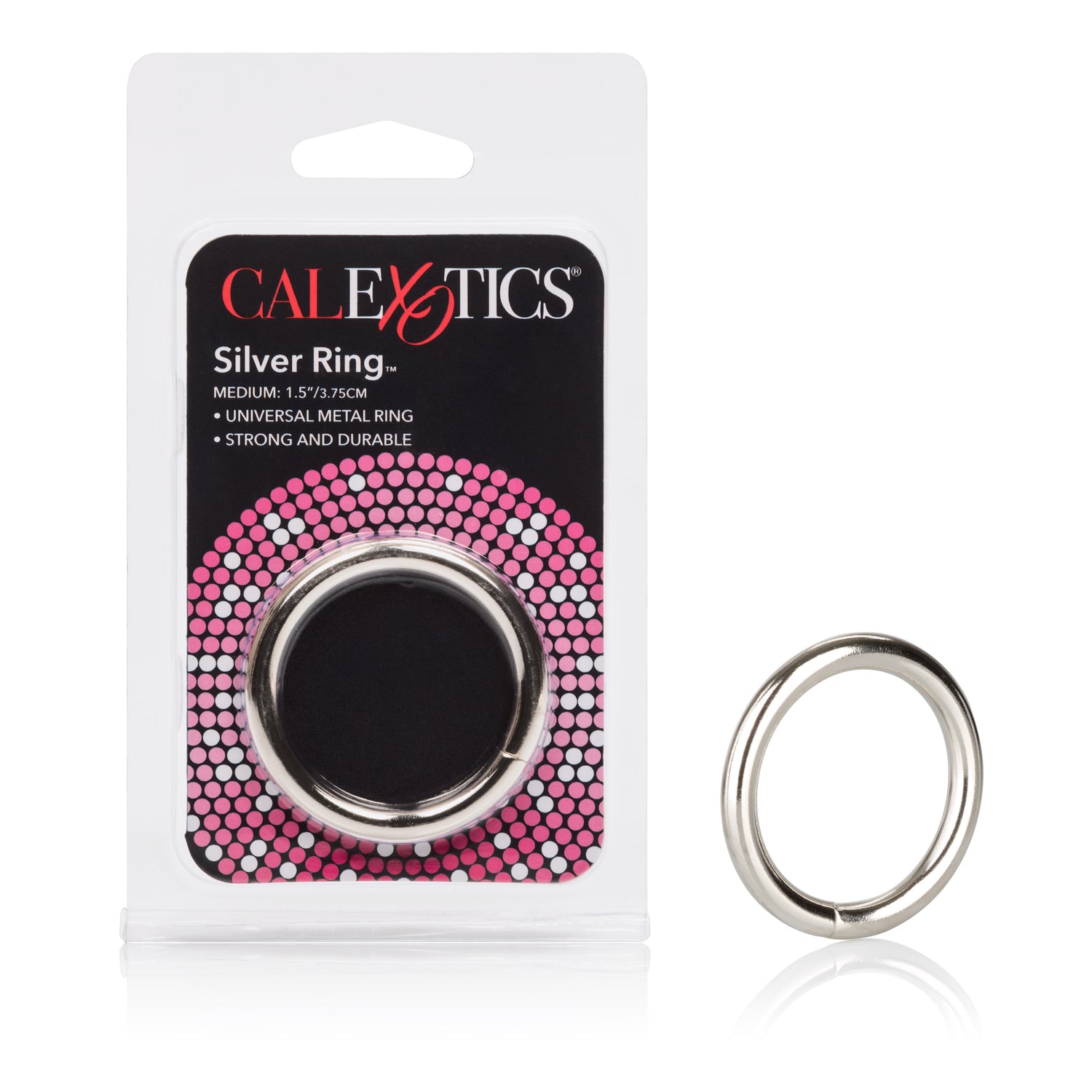 CalExotics Silver Ring - Medium — cock ring at Stuffgoodies
