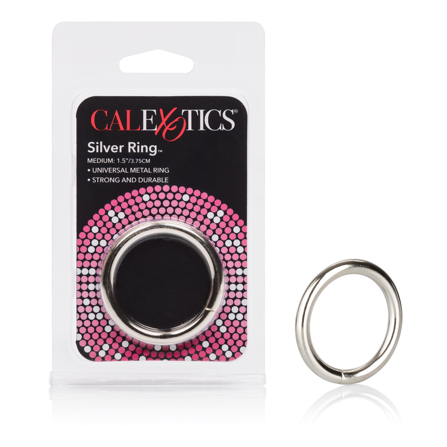 CalExotics Silver Ring - Medium — cock ring at Stuffgoodies