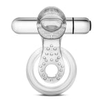 "Stay Hard - 10 Function Vibrating Tongue Ring - Clear BL-66912"
