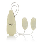 CalExotics Glow-in-the-Dark Pocket Exotics Vibrating Glowing Double Bullets — bullet vibrator at Stuffgoodies