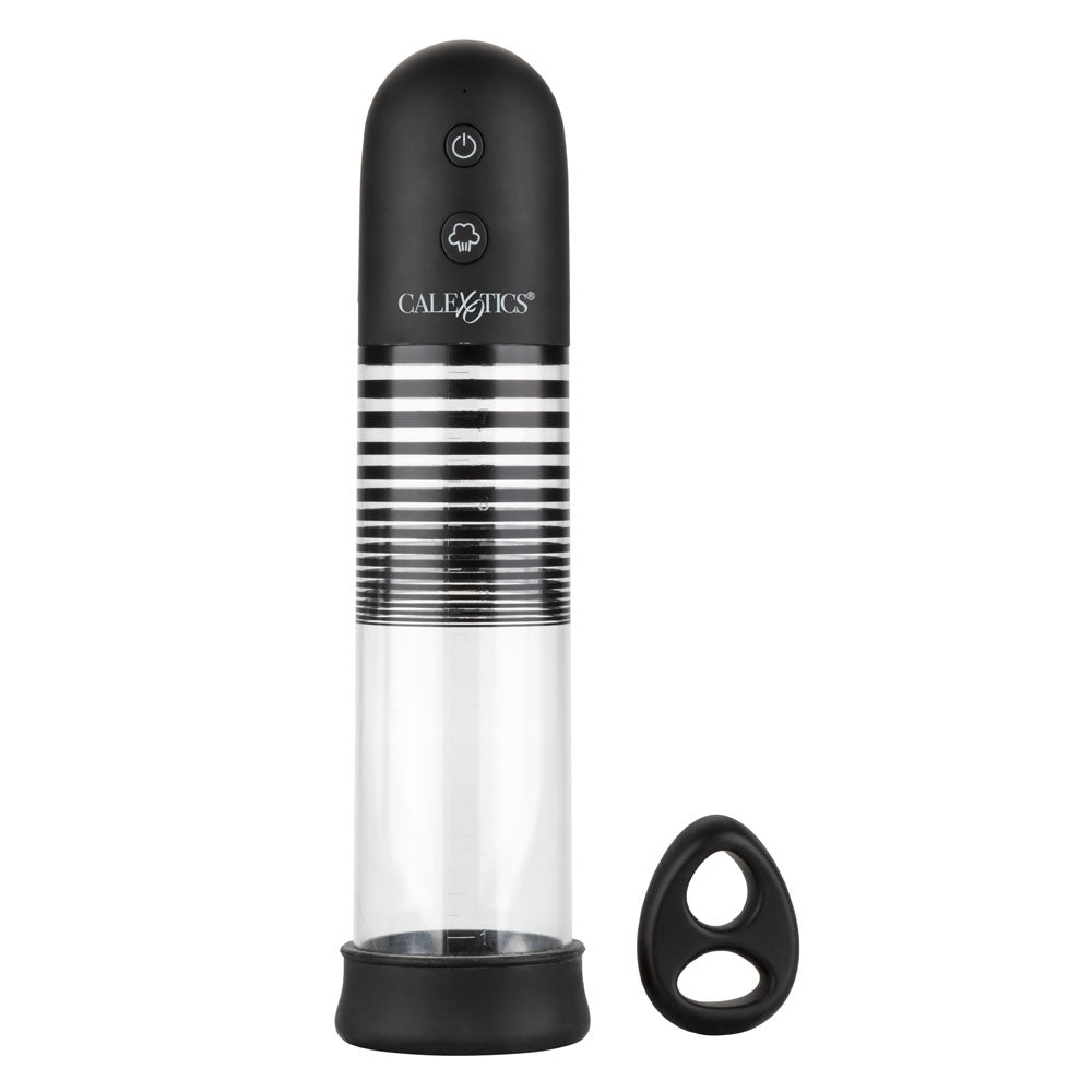CalExotics Optimum Series Rechargeable Ez Pump Kit — black penis pump at Stuffgoodies