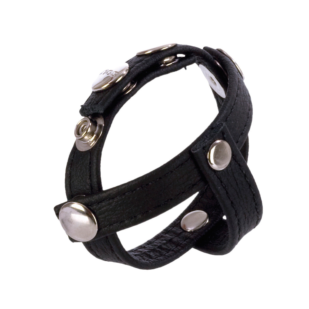 CalExotics Colt Leather C/b Strap H-Piece Divider — cock ring at Stuffgoodies
