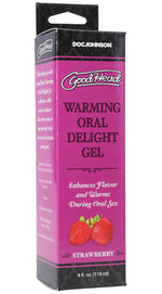 Doc Johnson Goodhead - Warming Oral Delight Gel - Strawberry - 4 Fl. Oz. — lubricant at Stuffgoodies