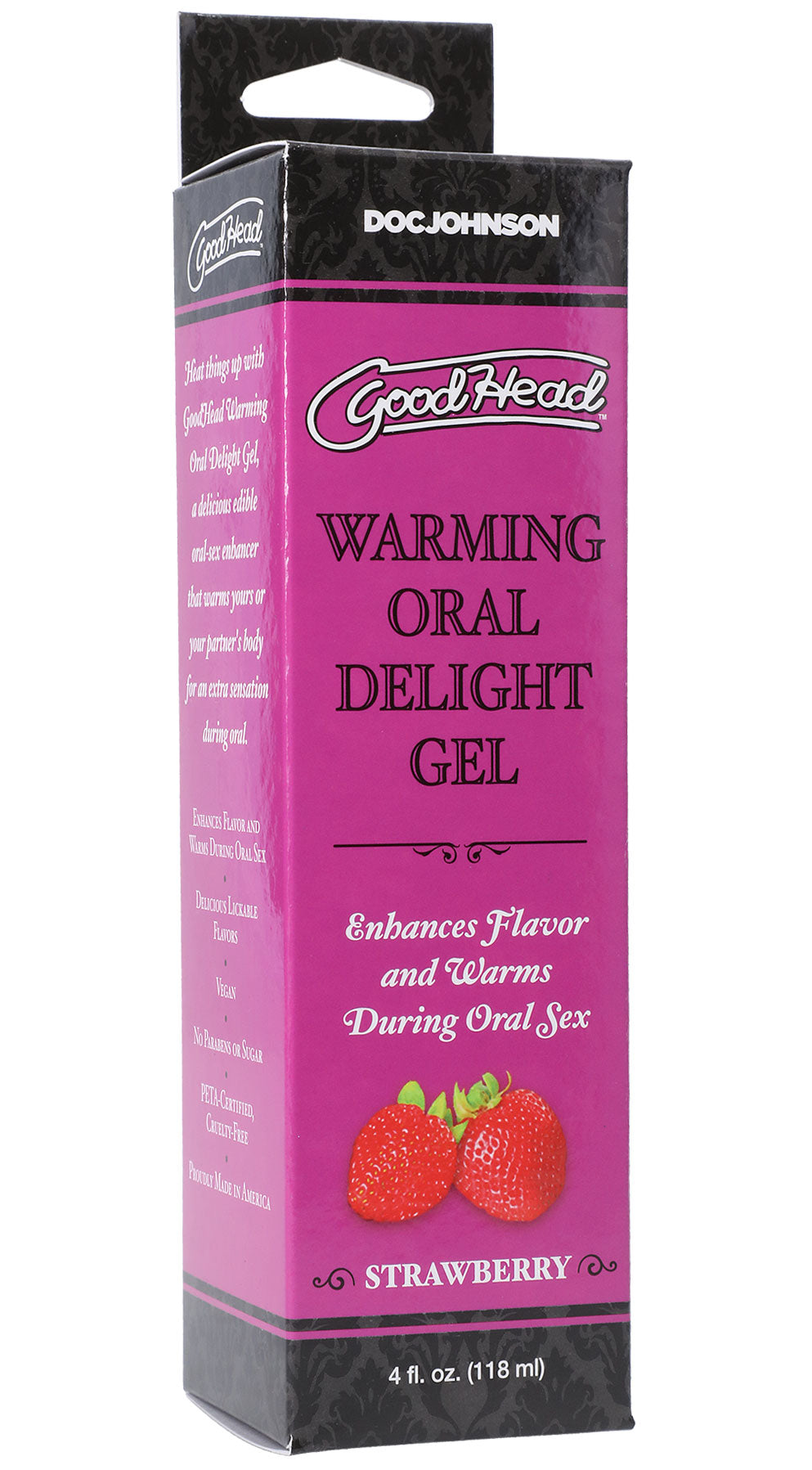 Doc Johnson Goodhead - Warming Oral Delight Gel - Strawberry - 4 Fl. Oz. — lubricant at Stuffgoodies