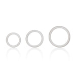 CalExotics Silicone Support Rings - Clear — clear cock ring at Stuffgoodies