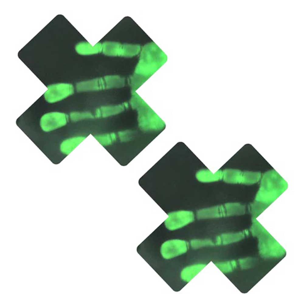 Neva Nude Neon Greeny Temperature Reactive X Factor Nipple Cover Pasties — intimate product at Stuffgoodies