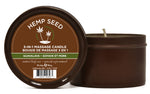 Earthly Body Hemp Seed 3-in-1 Massage Candle - Guavalava - 6 Oz. — intimate product at Stuffgoodies