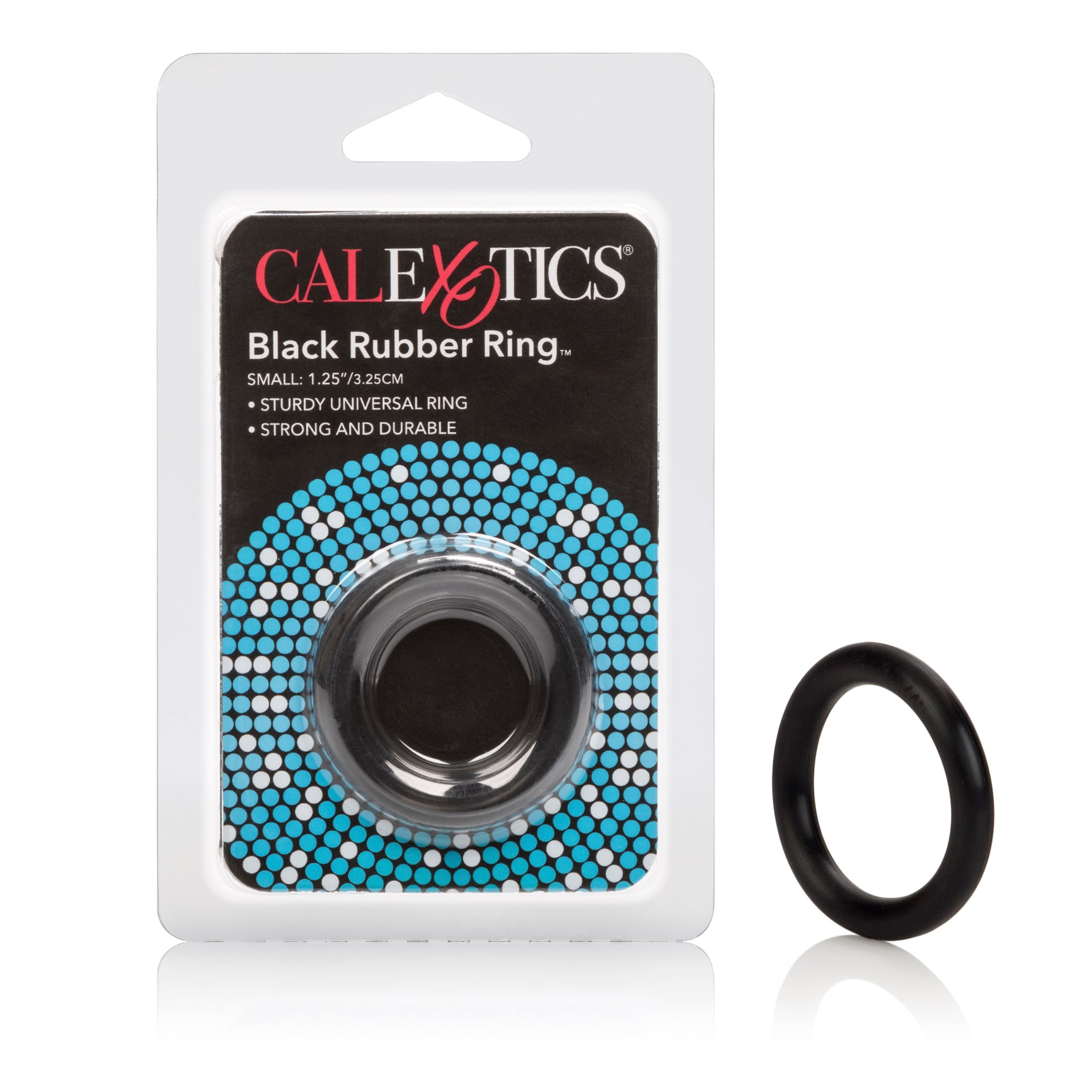 CalExotics Rubber Ring - Small - Black — black cock ring at Stuffgoodies