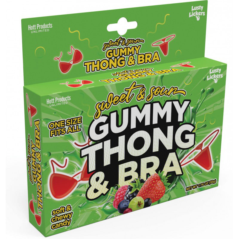"Sweet and Sour Gummy Thong and Bra HTP3580"