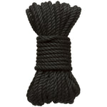 Doc Johnson Merci - Bind and Tie - 6mm Hemp Bondage Rope - 30 Feet - Black — black bondage toy at Stuffgoodies