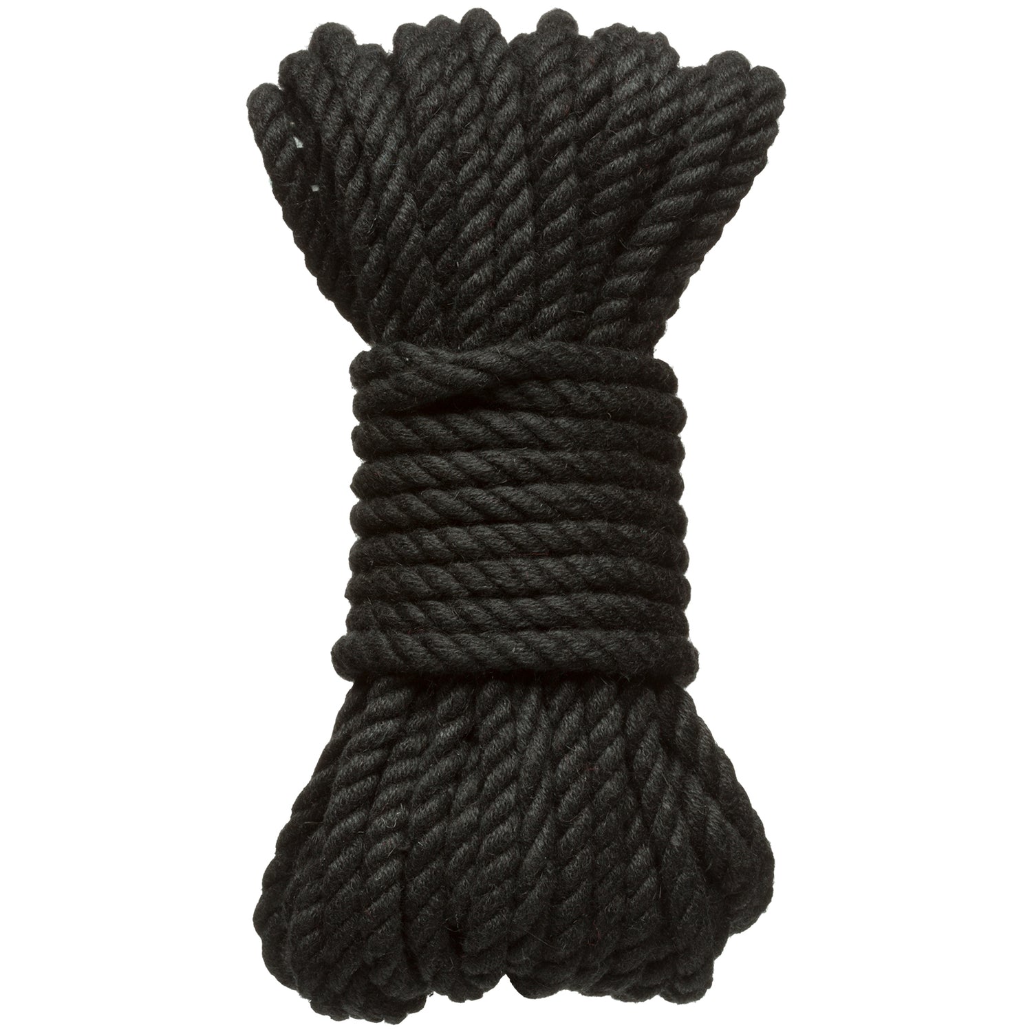 "Merci - Bind and Tie - 6mm Hemp Bondage Rope - 30 Feet - Black DJ2404-38-BX"