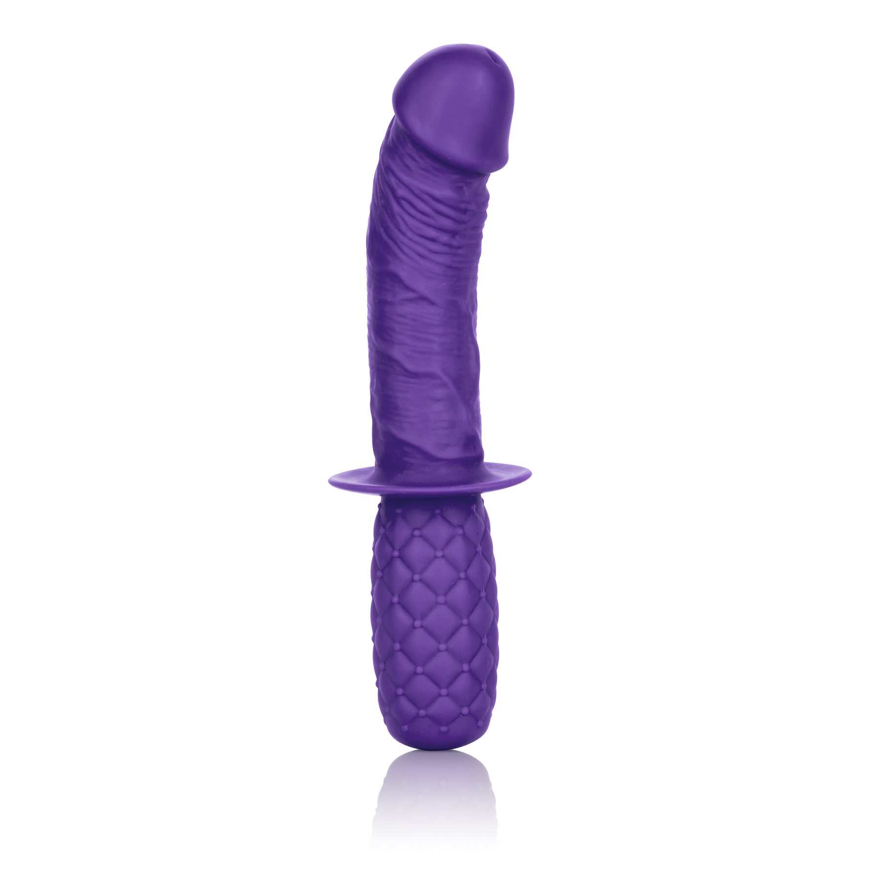 CalExotics Silicone Grip Thruster - Purple — purple dildo at Stuffgoodies