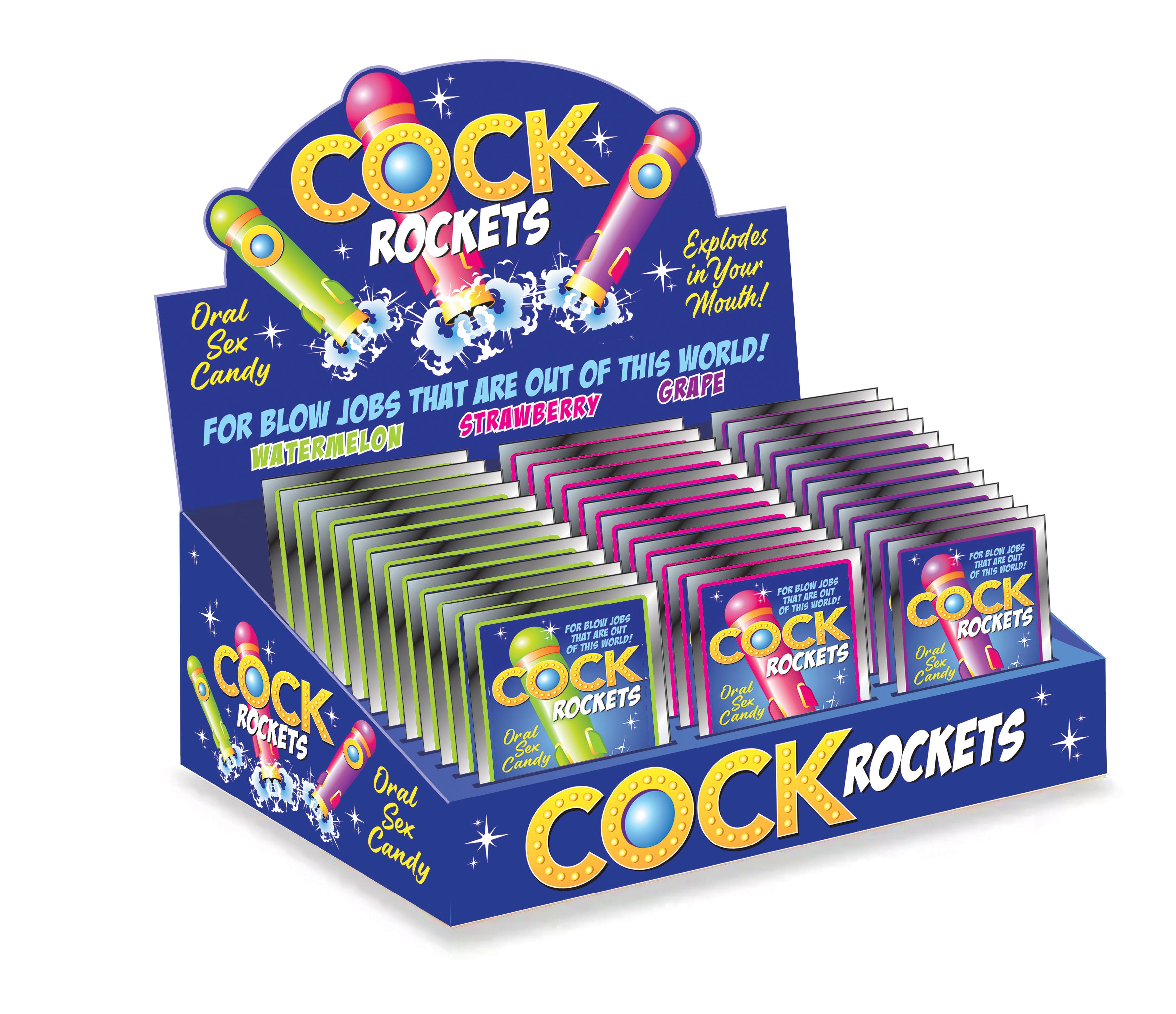 Little Genie Cock Rockets Display of 36 — intimate product at Stuffgoodies
