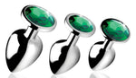 XR Brands Emerald Gem Anal Plug Set — anal toy at Stuffgoodies