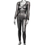 "Radiance Crotchless Full Body Suit - One Size - Black SE3002353"