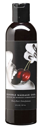 Earthly Body Edible Massage Oil - Cherry - 8 Fl. Oz. — intimate product at Stuffgoodies